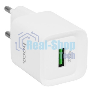 Сетевое зарядное устройство HOCO (6942007630214) C145A 1USB 3.0A QC3.0 18W White