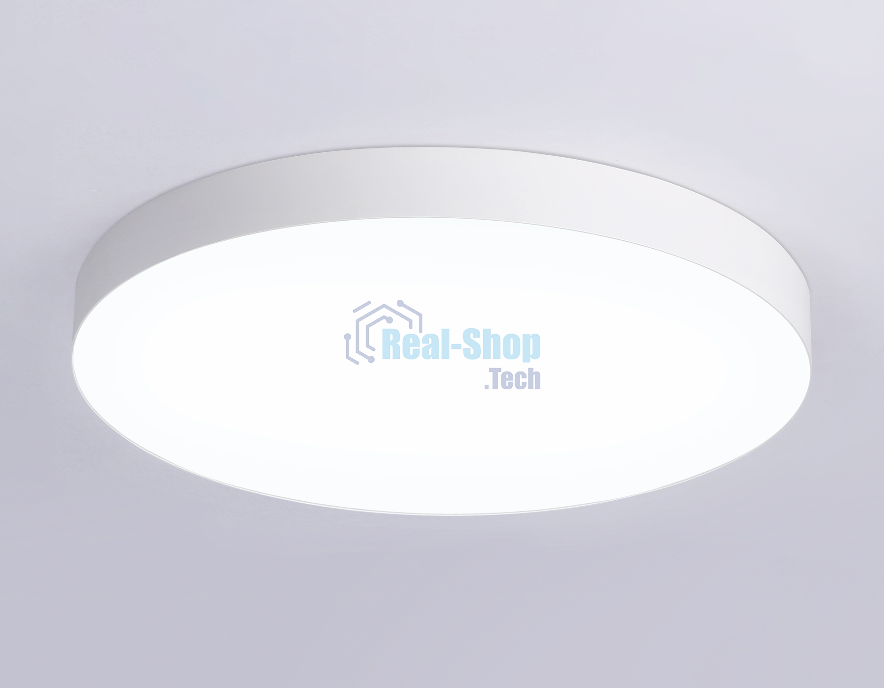 Потолочный светодиодный светильник Ambrella light FV5536 WH белый LED 90W 4200K D600*58 (Без ПДУ)