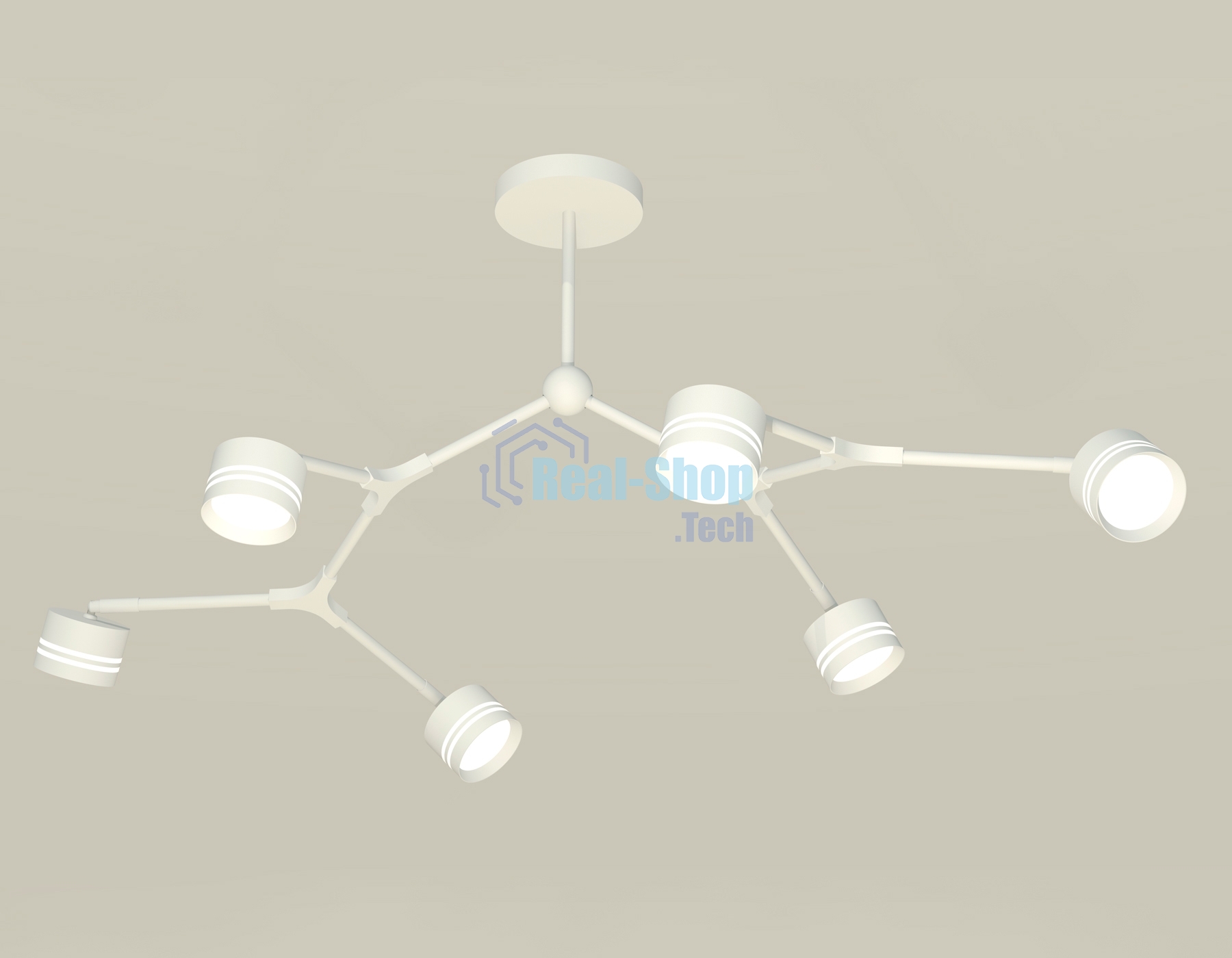 Светильник Ambrella light XB9055203/6 SWH/FR/CL белый песок/белый матовый/прозрачный GX53 (C9055, N8477)