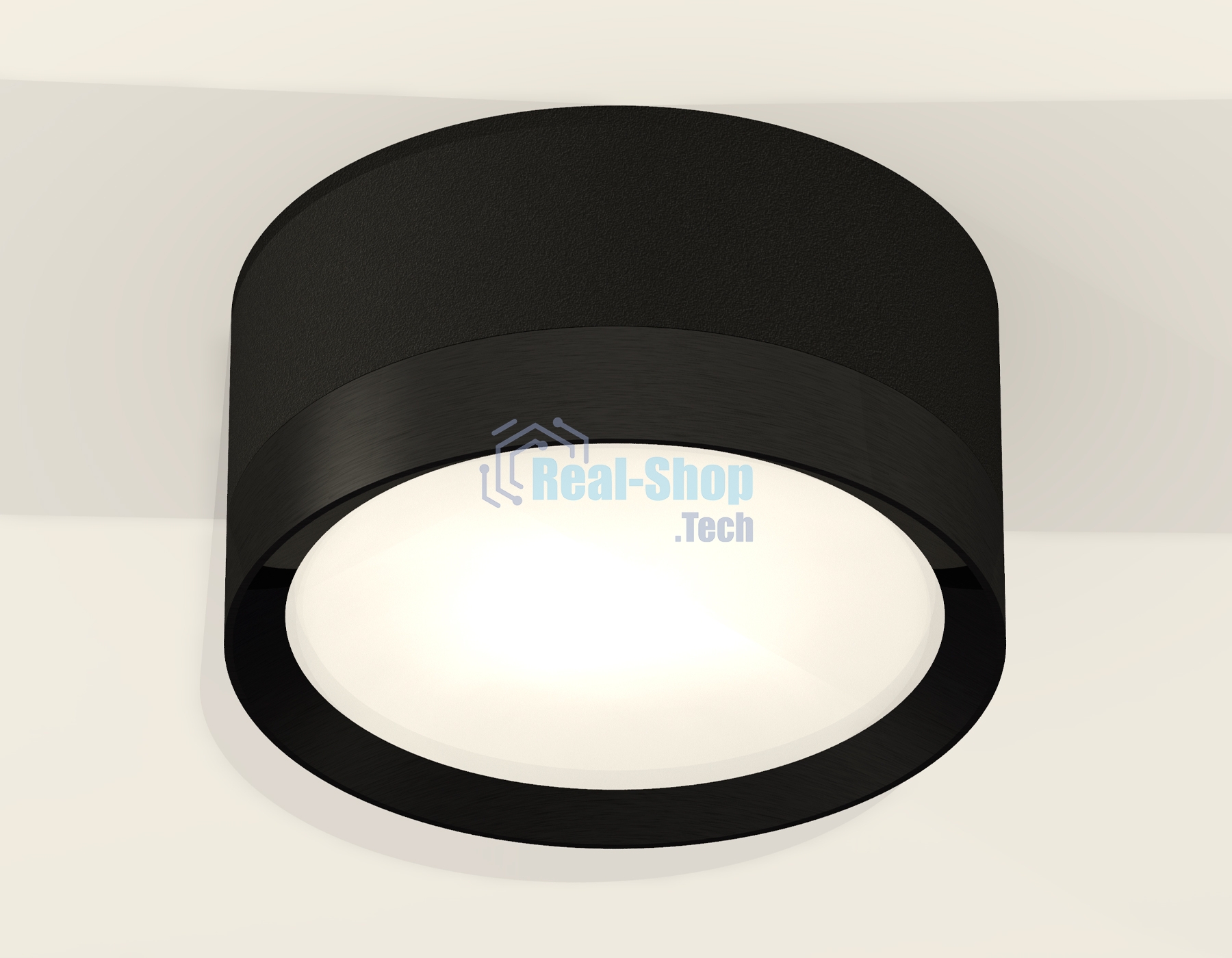 Светильник Ambrella Light XS8102002 SBK/PBK черный песок/черный полированный GX53 (C8102, N8113)