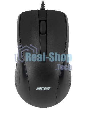 Мышь проводная Acer OMW136 черный, 1200 dpi, USB, кнопки - 3