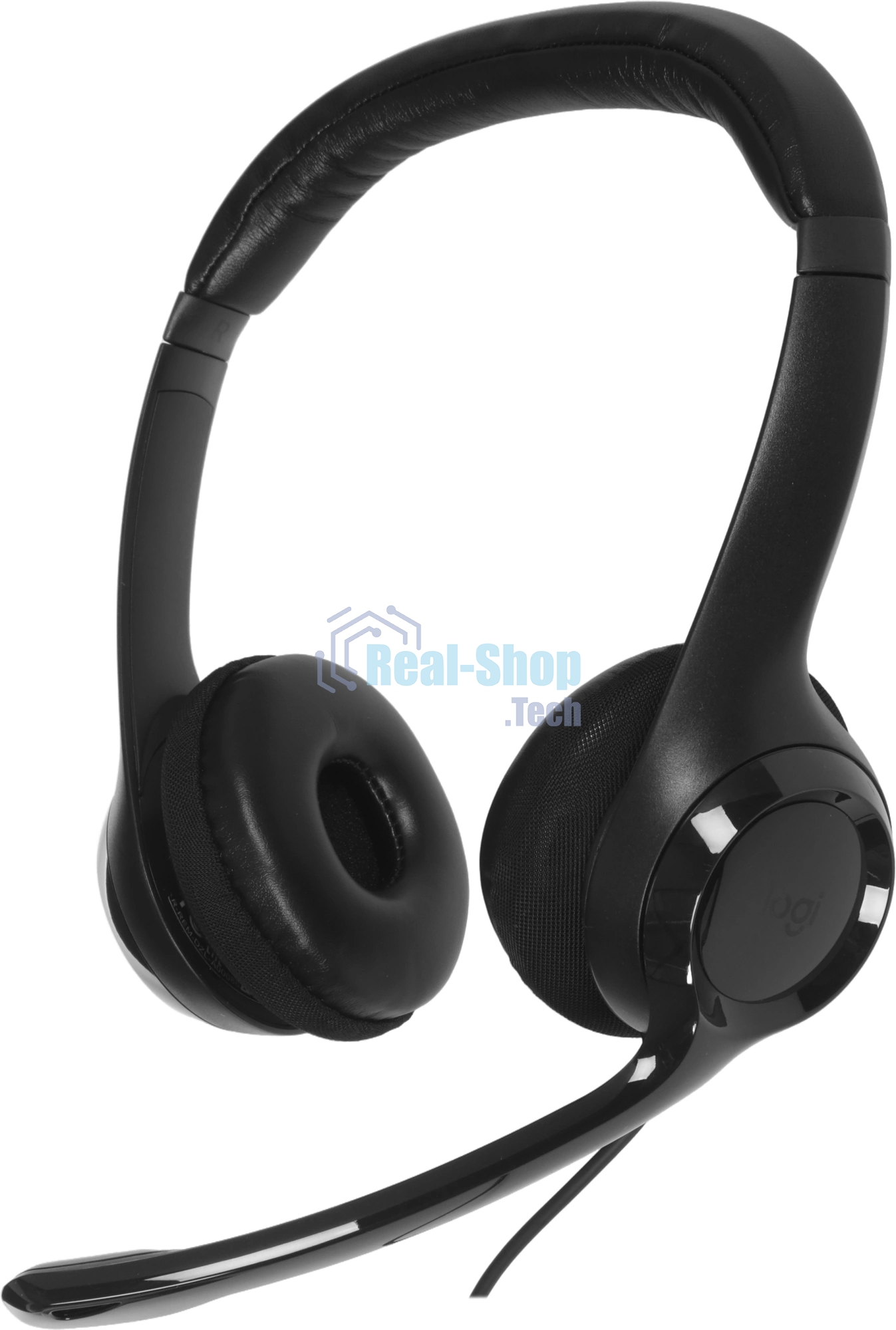 Гарнитура Logitech H390 чёрный, проводная, USB