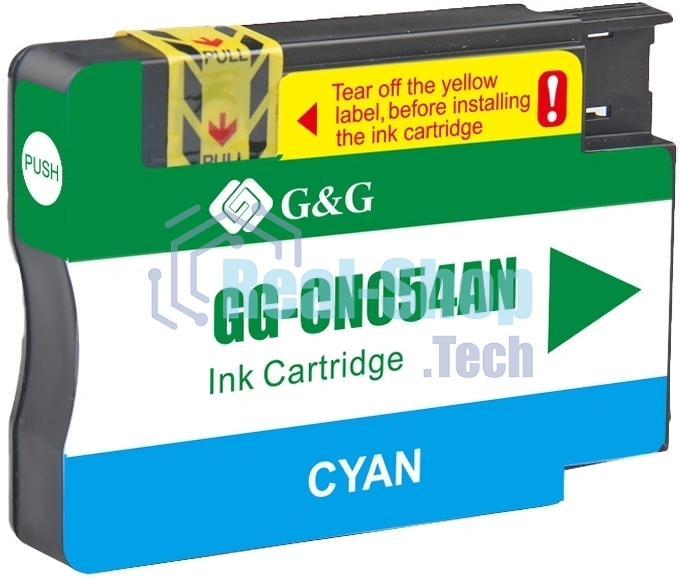 Картридж струйный G&G GG-CN054AN №933XL, голубой (14мл) для HP Officejet 6100/6600/6700/7110/7510