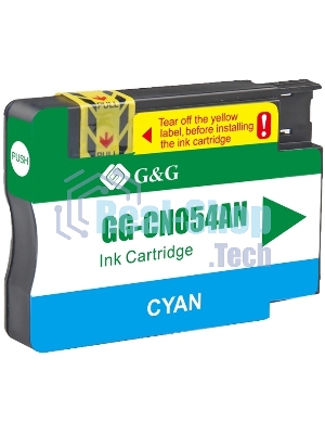 Картридж струйный G&G GG-CN054AN №933XL, голубой (14мл) для HP Officejet 6100/6600/6700/7110/7510