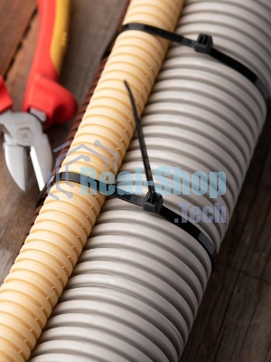 Хомут кабельный 4.8х350 нейл. черный (уп. 100 шт) EKF plc-cb-4.8x350
