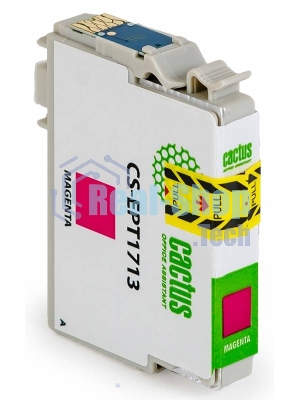 Картридж струйный Cactus CS-EPT1713 17XL пурпурный (10 мл) для Epson XP-33/103/203/207/303/306/403/406