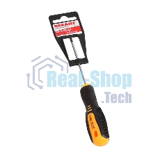 Отвертка крестовая Rexant PH 0х75 мм, двухкомпонентная рукоятка