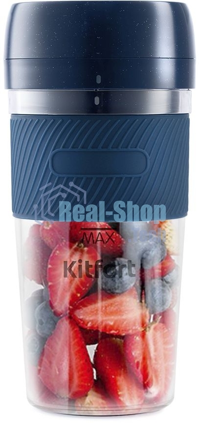 Портативный блендер Kitfort Мощность 50 Вт.Максимальная скорость вращения ножей 15000 об/мин