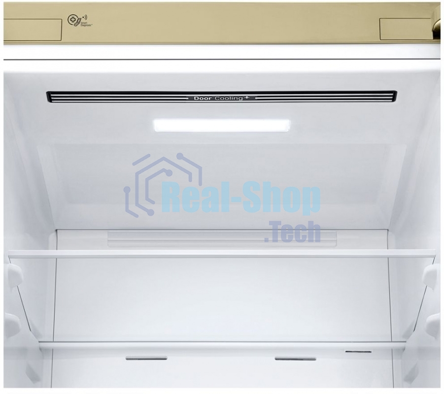 Холодильник LG GA-B509CECL бежевый, двухкамерный, 277/107л, морозилка снизу, No Frost