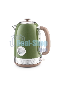 Чайник электрический Kitfort KT-6110 1.7л. 2200Вт зеленый (корпус: нержавеющая сталь)