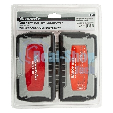 Набор бит Matrix магнитный адаптер crv в плат.боксе 64шт