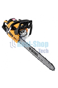 Пила цепная бензиновая Denzel DS-5218, шина 45 см, 52см3, 3 л.с., шаг 0,325, паз 1,5 мм, 72 зв