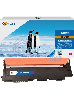 Картридж лазерный G&G GG-M406S пурпурный (1000 стр.) для Samsung CLP-360/362/363/365/367/368, CLX-3300/3302/3303/3304/3305/3307