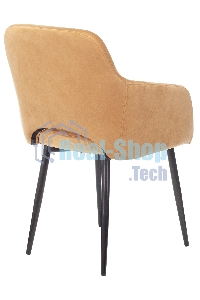 Кресло офисное Бюрократ CH-380F янтарный Italia 9, на ножках, металл черный