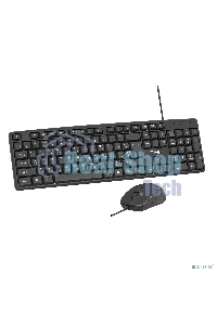 Комплект клавиатура + мышь CBR KB SET 709, USB. Клавиатура: 104 кл., офисн., 1,5 м. Мышь: 1000 dpi, 3 кн., 1,5 м