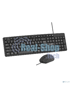 Комплект клавиатура+мышь CBR KB-SET 709 проводной, USB, 1000 DPI, чёрный