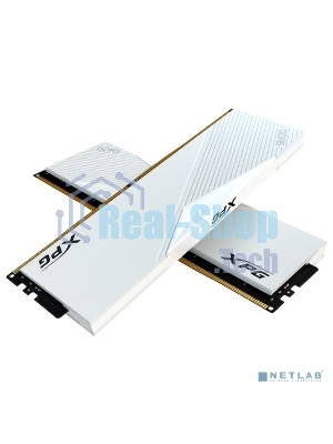Оперативная память XPG Lancer, DDR5, 64GB (2x32GB), 6400MHz, CL32, DIMM, с радиаторами, белый