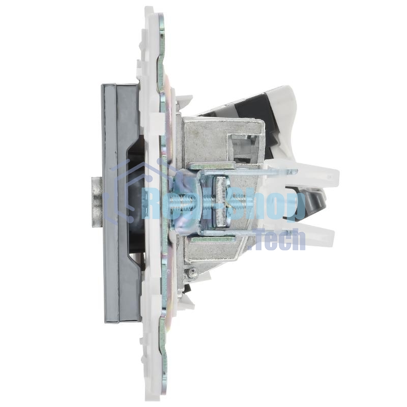 SKANDY Розетка двойная TV+RJ45 кат.5E SK-A14N никель | SK-AK20-1-K50 | IEK