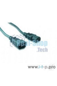 Кабель питания сист.блок-монитор Gembird 3.0м, VDE(0.75мм), черный, с зазем., пакет PC-189-VDE-3M