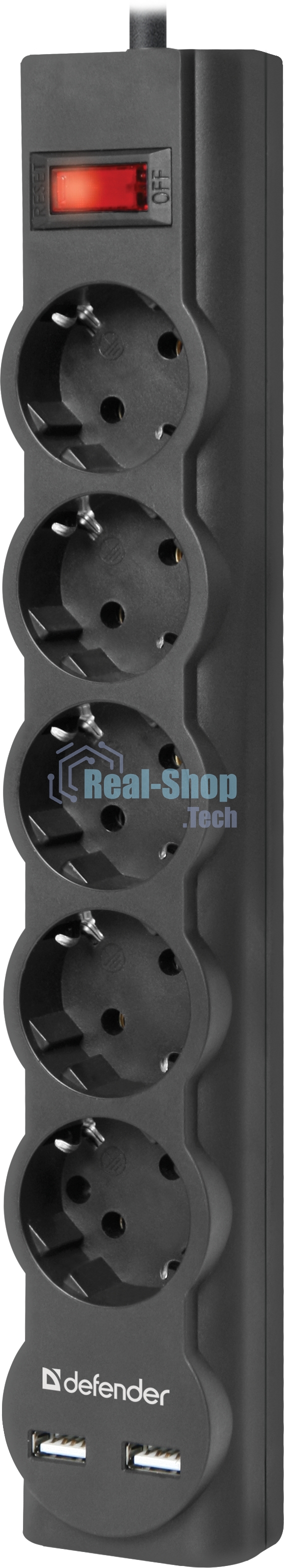 Сетевой фильтр Defender 1.8M DFS 751 5OUTL.