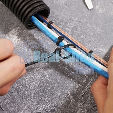 Хомут-стяжкa нейлоновая с тройным замком Rexant 150x3,6 мм, черная, упаковка 100 шт.