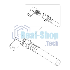 Переход гнездо F-штекер TV угловой PROCONNECT