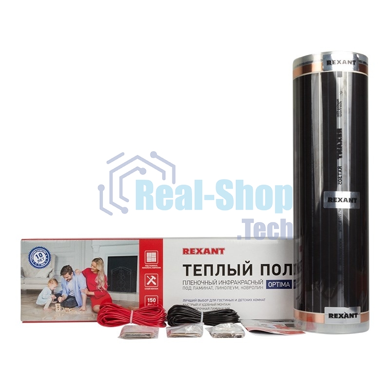 Пленочный теплый пол Rexant Optima 150 3 м²/0,5 х 6 м/450 Вт