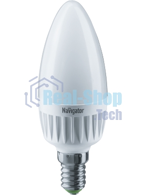 Лампа светодиодная Navigator NLL-C37-7-230-2.7K-E14-FR 7Вт свеча 2700К тепл. белый E14 500лм 176-264В