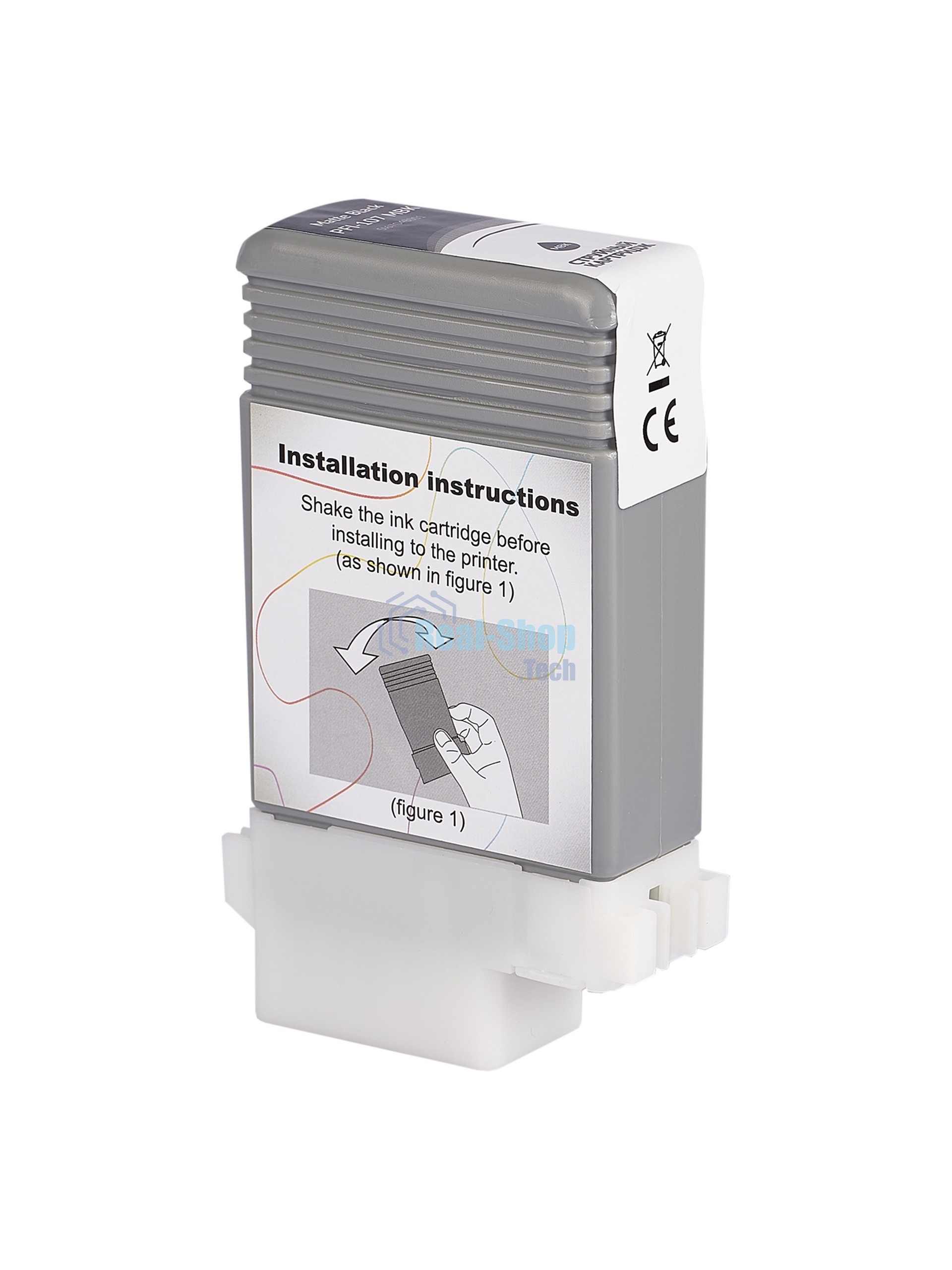 Картридж струйный Sakura 6704B001 (PFI-107 MBK) для Canon, черный матовый, 130 мл.