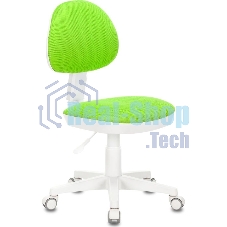 Кресло детское Бюрократ KD-3 салатовый TW-18 крестов. пластик белый