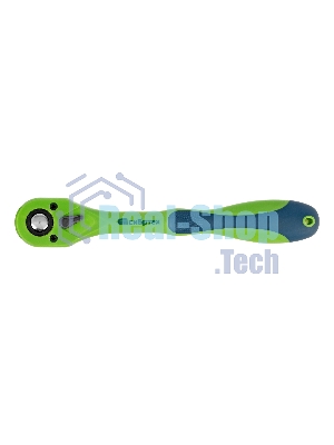 Ключ трещотка Сибртех двухкомпонентная рукоятка 1/2