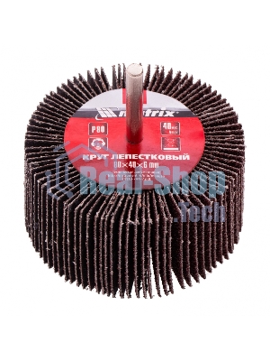 Круг лепестковый Matrix для дрели, P 80, 80x40x6 мм