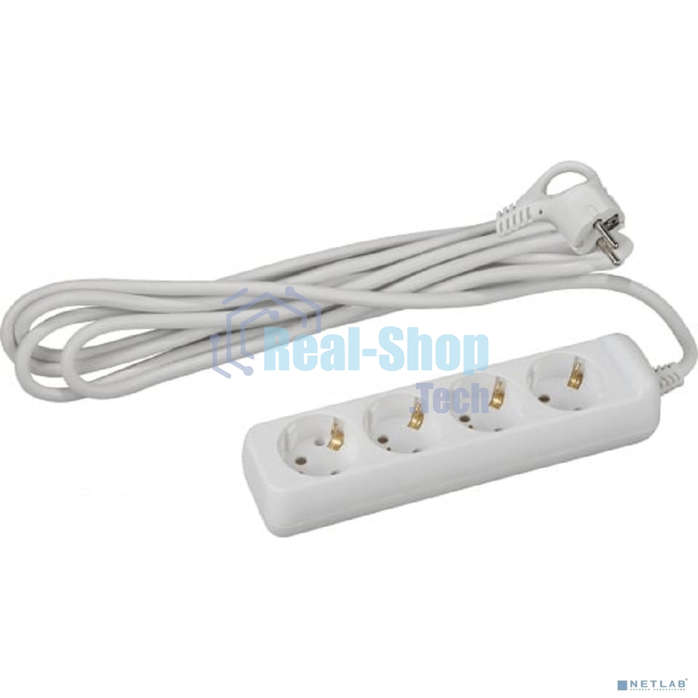 Удлинитель 4 гнезда 5 м с/з U-4e-5m ПВС ЭРА