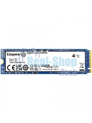 Накопитель SSD Kingston NV3, 4000Gb, M.2 2280, PCIe 4.0 x4, NVMe, R/W 6000/5000