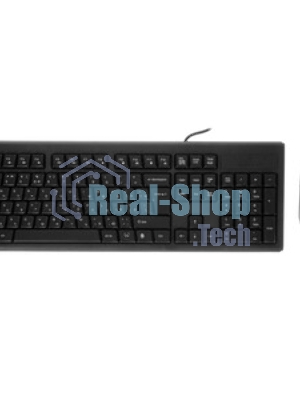 Комплект клавиатура+мышь A4Tech KRS-8372 проводной, USB, 1200 DPI, чёрный