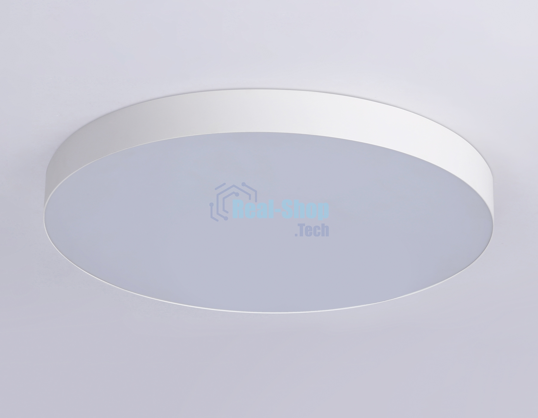 Потолочный светодиодный светильник Ambrella light FV5536 WH белый LED 90W 4200K D600*58 (Без ПДУ)