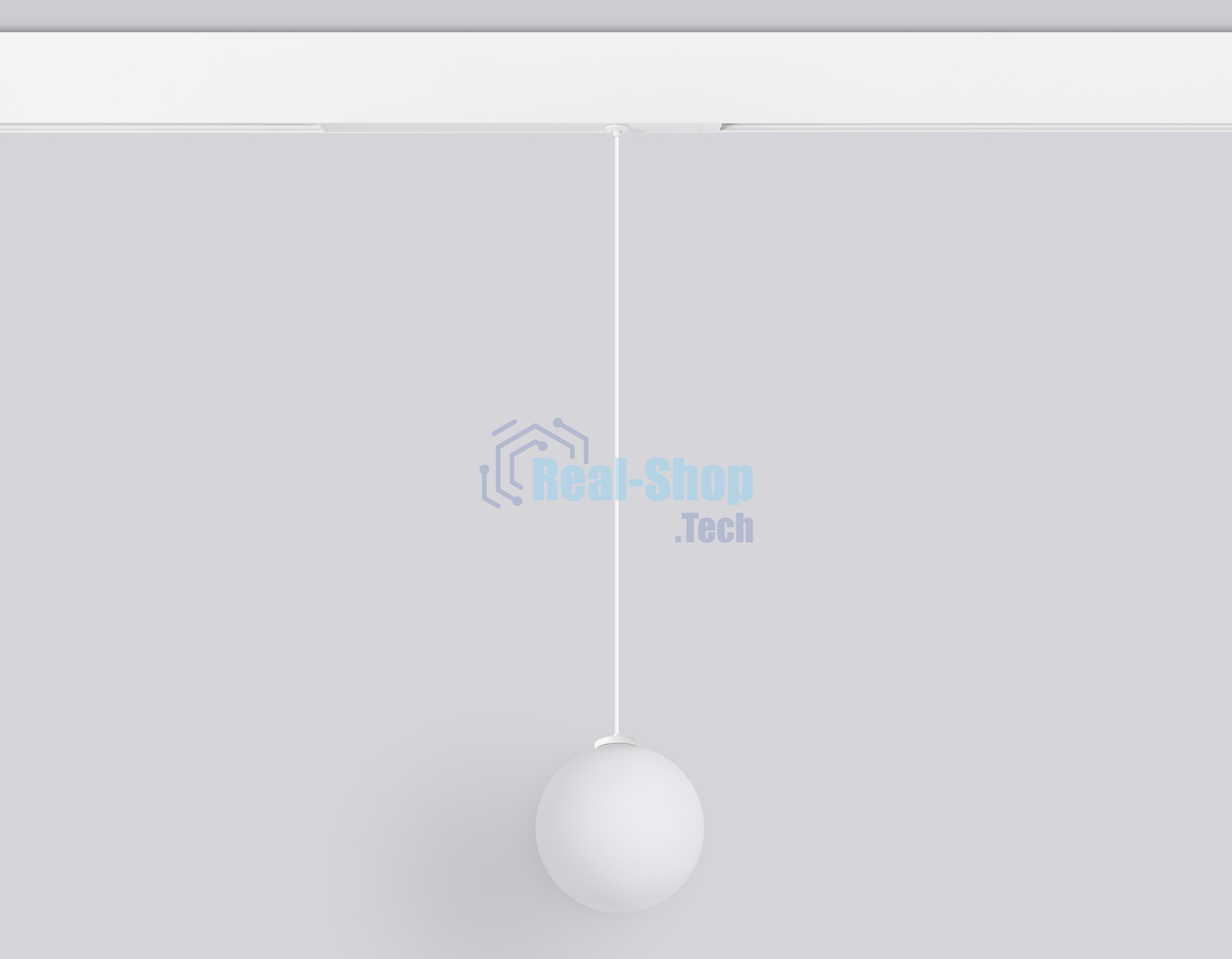 Управляемый светодиодный светильник для шинопровода Magnetic Ambrella light GL1441 WH/FR белый/белый матовый IP20 10W 3000K-6400K 220V 120° D120 H1500 (Без ПДУ)
