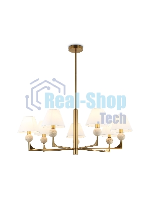 Люстра Ambrella light LH75162/7 BS/FR латунь/белый матовый E14*7 max 40W D890*580