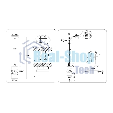 Светильник Ambrella light TR3411 BK черный E27 max 60W D120*1000