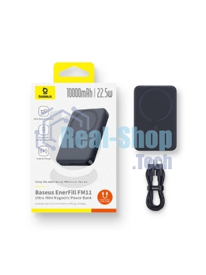 Портативный аккумулятор Baseus EnerFill FM11 10000 мАч, 22.5Вт, PD, QC 3.0 с беспроводной зарядкой