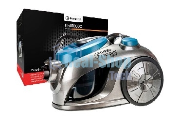 Пылесос Eurostek EVC-3011 серебристый/серый, 400/2200 Вт, уборка сухая, пылесборник контейнер 2.5 л