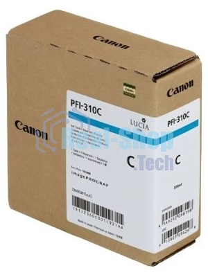 Картридж струйный Canon PFI-310 C 2360C001 голубой (330 мл) для Canon TX-2000/TX-3000/TX-4000