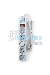 Сетевой фильтр POWER CUBE 1,9 м.* 5 розеток, серый