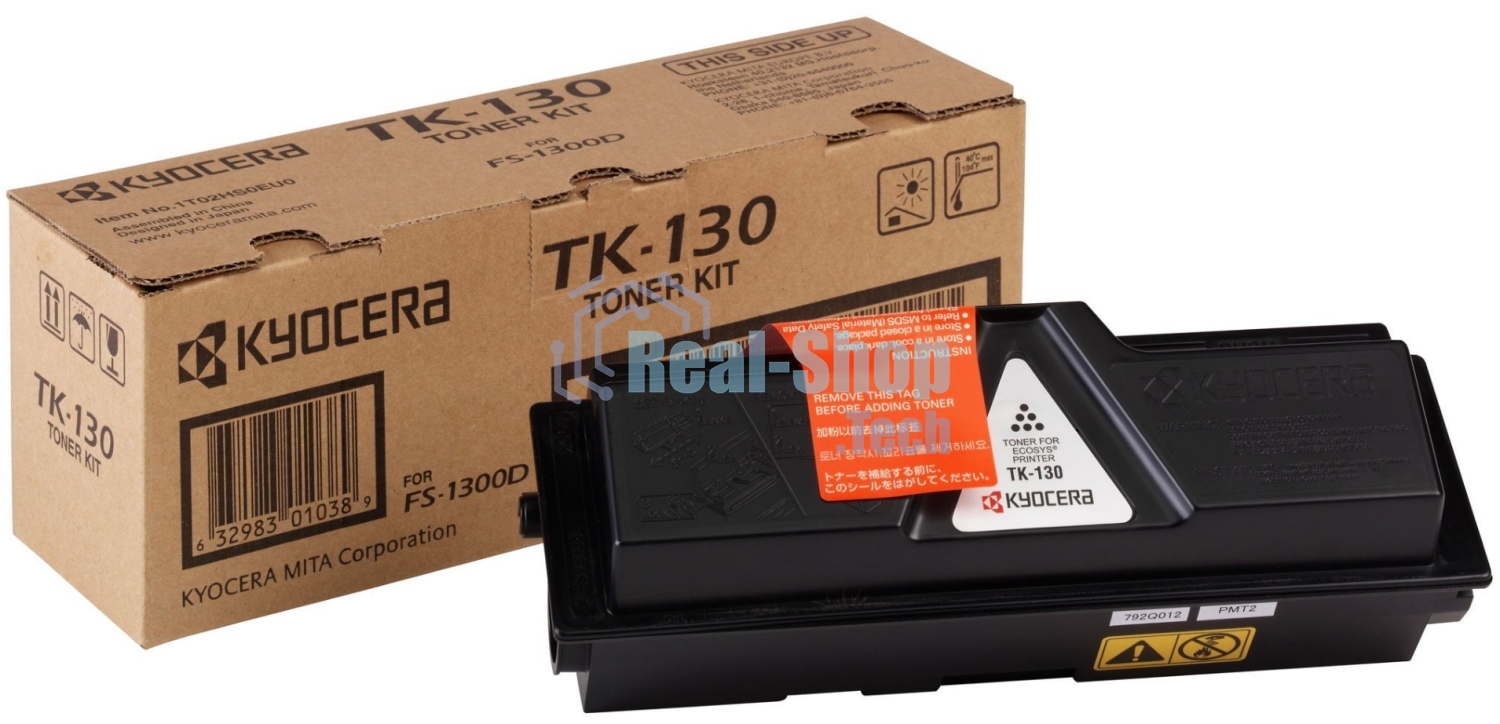 Картридж лазерный Kyocera TK-130 (1T02HS0EUC/1T02HS0EU0) черный для FS-1300D/1300DN/FS-1028MFP/1028MFP DP/1128MFP 7200 стр.