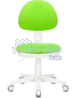 Кресло детское Бюрократ KD-3 салатовый TW-18 крестов. пластик белый