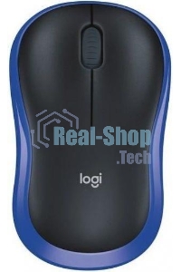 Мышь беспроводная Logitech M185 синий, 1000 dpi, радиоканал, USB, кнопки - 3