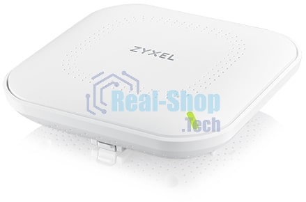 Точка доступа Zyxel NebulaFlex NWA90AX PRO, WiFi 6, 802.11a/b/g/n/ac/ax (2,4 и 5 ГГц), MU-MIMO, антенны 3x3, до 575+2400 Мбит/с, 1xLAN 2.5GE, PoE, защита от 4G/5G, БП в комплекте