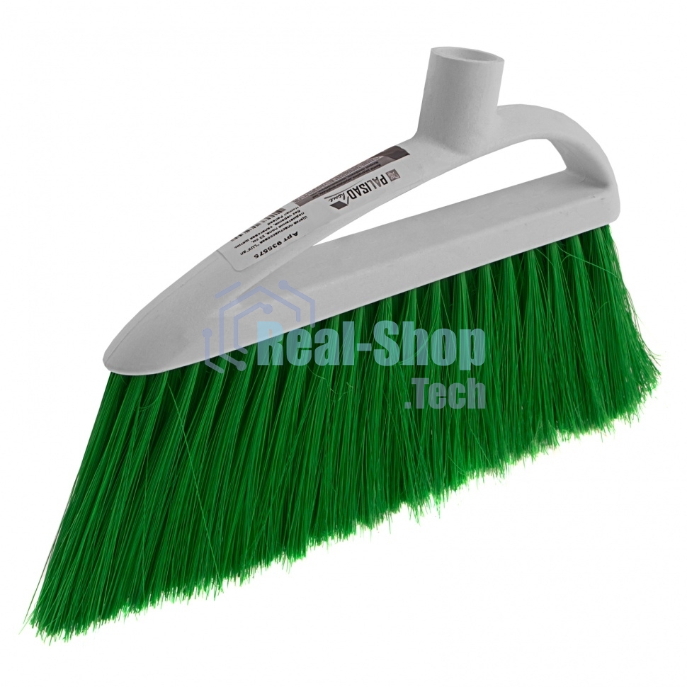 Щетка Home Palisad пластмассовая для подметания пола, премиум, 23 см, без черенка, салат. щетина