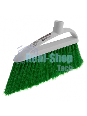 Щетка Home Palisad пластмассовая для подметания пола, премиум, 23 см, без черенка, салат. щетина
