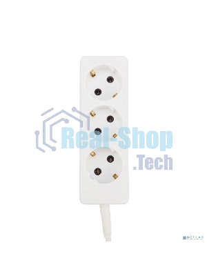 Удлинитель PROconnect 3 гнезда, 10 м, 3х0.75 мм², с/з, белый